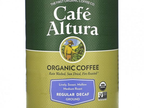 Cafe Altura, органический кофе, обычный без кофеина, молотый, средней обжарки, 340 г (12 унций)