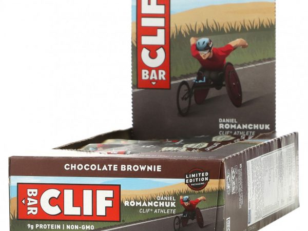 Clif Bar, Энергетический батончик, Шоколадный брауни, 12 батончиков, 2,40 унц. (68 г) каждый