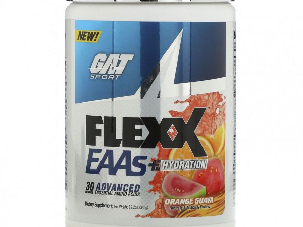 GAT, Flexx EAA + Hydration, апельсиновая гуава, 345 г (12,2 унции)