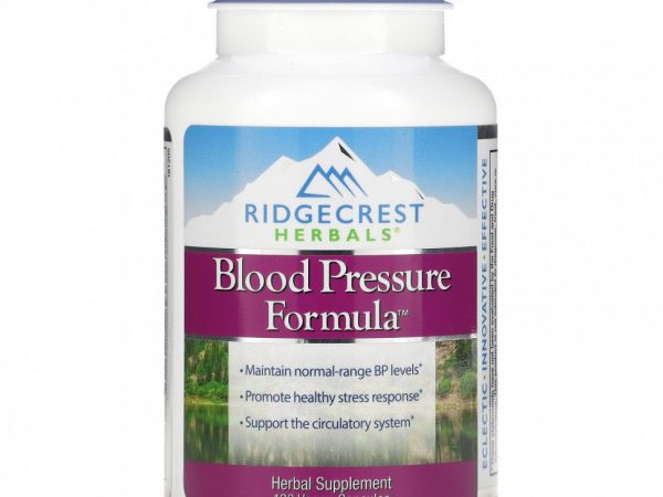 RidgeCrest Herbals, Blood Pressure Formula, 120 веганских капсул