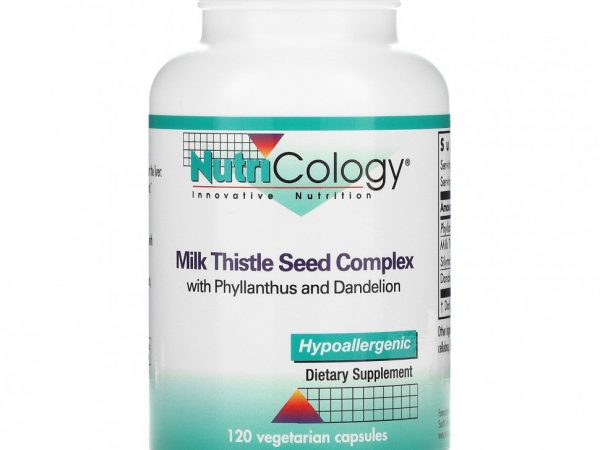Nutricology, Комплекс семян расторопши, 120 вегетарианских капсул