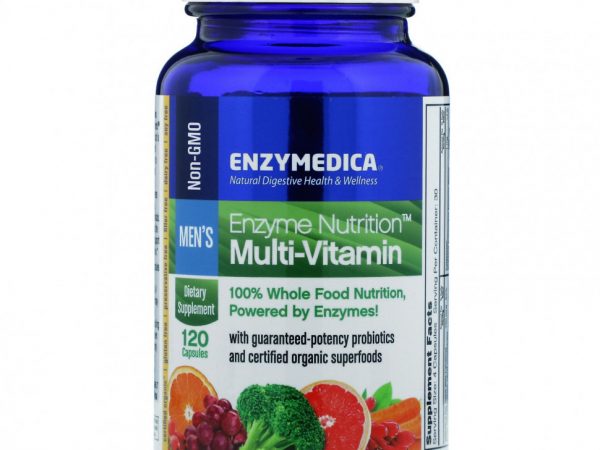 Enzymedica, Мультивитамины Enzyme Nutrition, для мужчин, 120 капсул