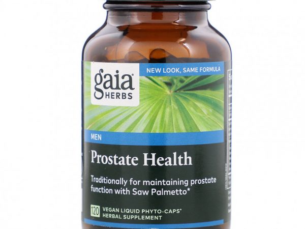 Gaia Herbs, Средство для поддержания здоровья простаты, 120 веганских капсул Phyto-Cap