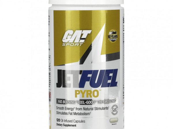 GAT, JetFUEL Pyro, 120 масляных капсул