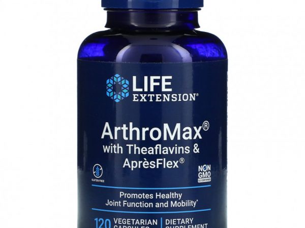 Life Extension, ArthroMax, ApresFlex и теафлавины, 120 вегетарианских капсул