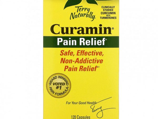 Terry Naturally, Curamin, обезболивающее, 120 капсул