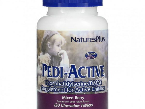 NaturesPlus, Pedi-Active, добавка для активных детей, ягодное ассорти, 120 жевательных таблеток