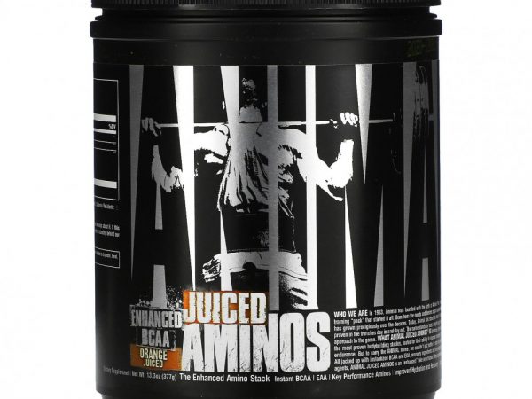Universal Nutrition, Animal Juiced Aminos, аминокислоты с разветвленной цепью с разветвленной цепью, с апельсиновым соком, 377 г (13,3 унции)