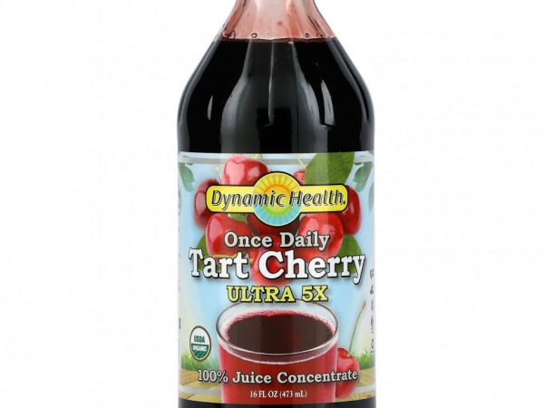 Dynamic Health Laboratories, Once Daily Tart Cherry, Ultra 5X, вишня, 100% концентрированный сок, 473 мл (16 жидк. унций)