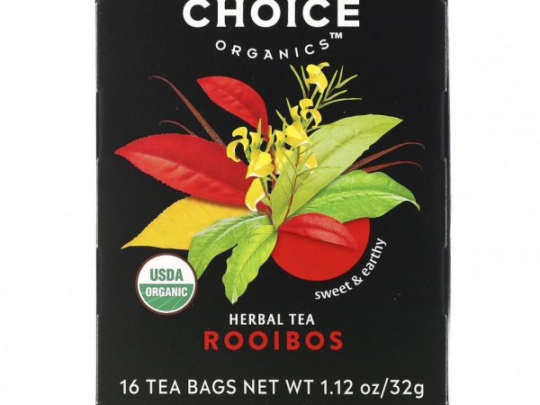 Choice Organic Teas, Herbal Tea, ройбуш, без кофеина, 16 чайных пакетиков, 32 г (1,12 унции)