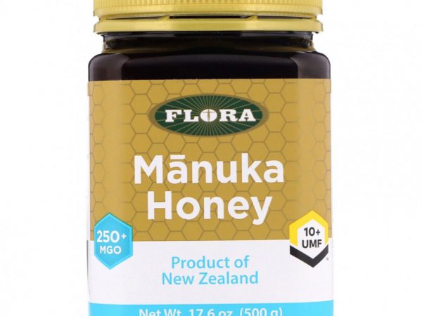 Flora, Мед манука, MGO 250+, 500 г (17,6 унции)