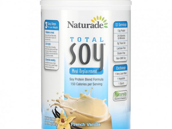 Naturade, Total Soy, заменитель еды, французская ваниль, 507 г (17,88 унции)