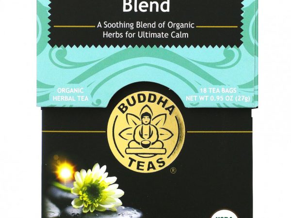 Buddha Teas, Calm Buddha Blend, 18 чайных пакетиков, 27 г (0,95 унции)