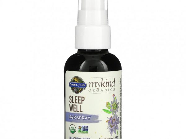 Garden of Life, MyKind Organics, Sleep Well, спрей для улучшения качества сна, 58 мл (2 унции)