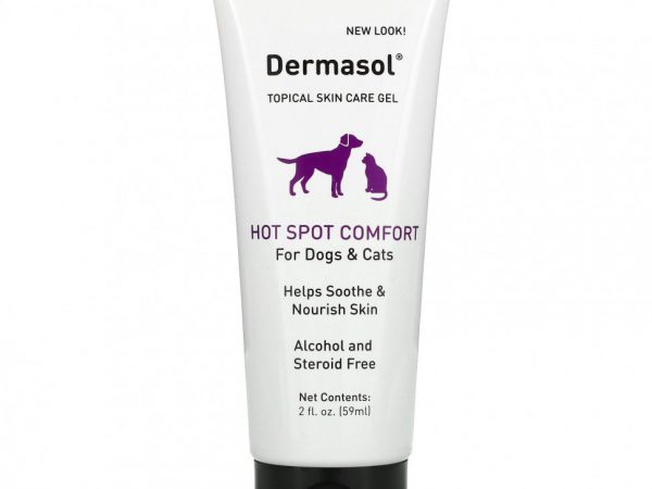 International Veterinary Sciences, Dermasol, гель для местного ухода за кожей, для собак и кошек, 59 мл (2 жидк. Унции)