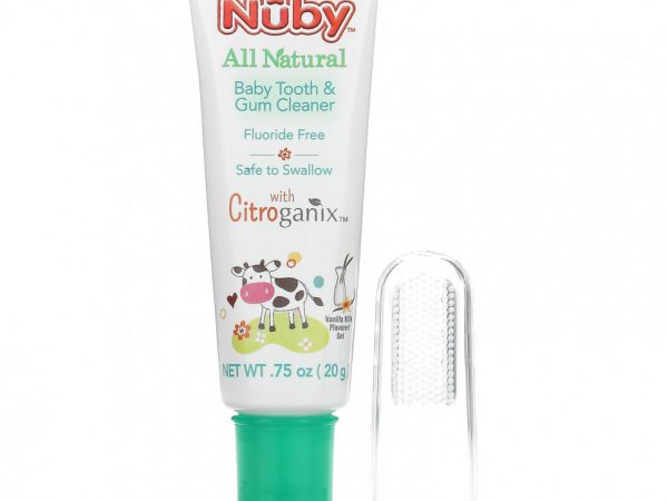 Dr. Talbot's, All Natural Baby Tooth & Gum Cleaner, 0m+, Vanilla Milk Flavored Gel, 0.75 oz (20 g)