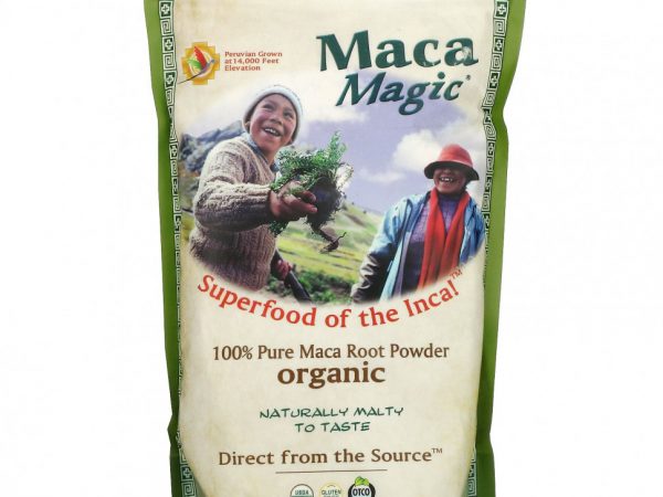 Maca Magic, полностью чистый органический порошок из корня маки, 1000 г (2,2 фунта)