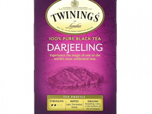 Twinings, 100% Pure Black Tea, Darjeeling , 20 Individual Tea Bags, 1.41 oz (40 g)
