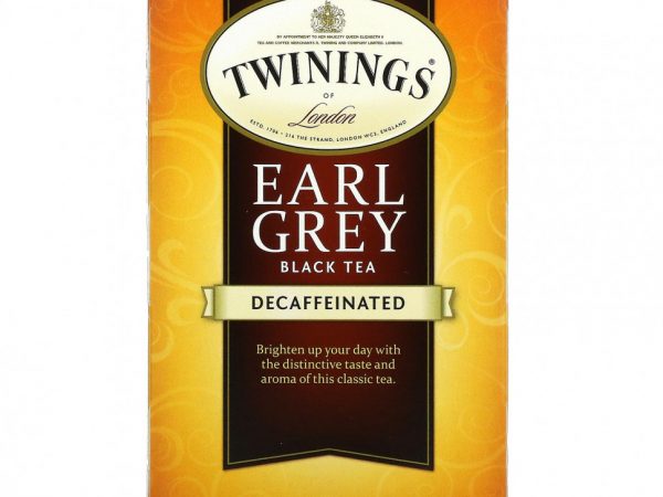 Twinings, Черный чай Earl Grey, без кофеина, 20 чайных пакетиков, 35 г (1,23 унции)