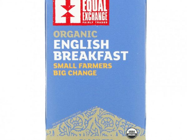 Equal Exchange, Organic English Breakfast, черный чай, 20 чайных пакетиков, 40 г (1,41 унции)