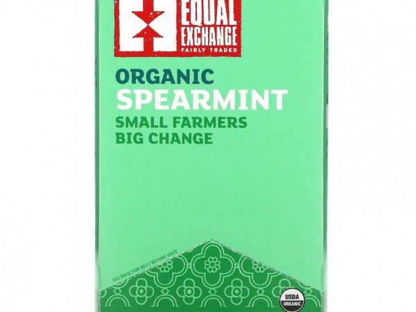 Equal Exchange, Органический травяной чай с мятой, без кофеина, 20 чайных пакетиков, 28 г (0,99 унции)