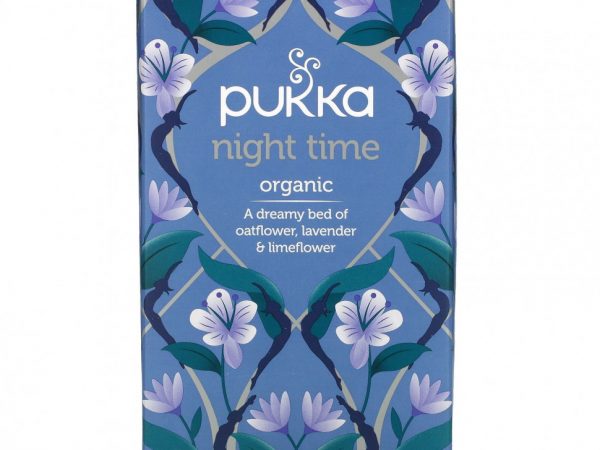 Pukka Herbs, вечерний чай, натуральный, без кофеина, 20 пакетиков с травяным чаем, 20 г (0,71 унции)