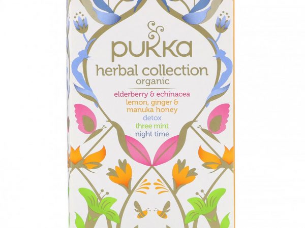 Pukka Herbs, Коллекция органического травяного чая, 20 пакетиков травяного чая, 1,21 унции (34,4 г)
