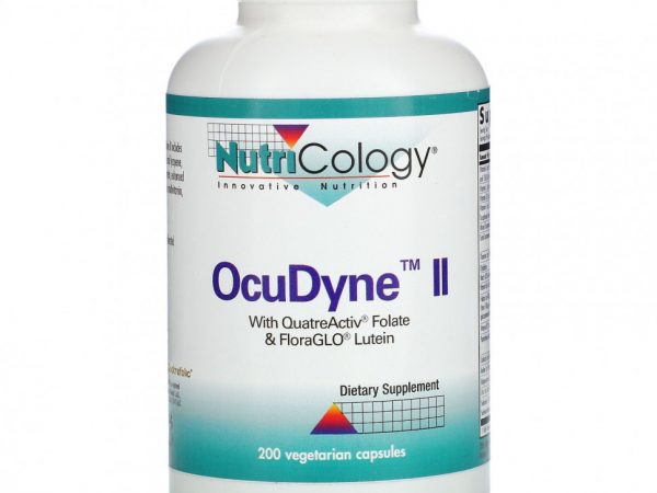 Nutricology, OcuDyne II, 200 вегетарианских капсул