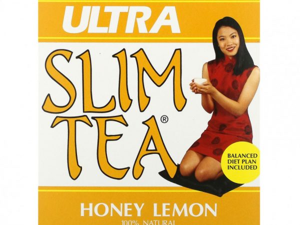 Hobe Labs, Чай для похудения Ultra Slim, мед с лимоном, 24 пакетика травяного чая, 1,69 унции (48 г)