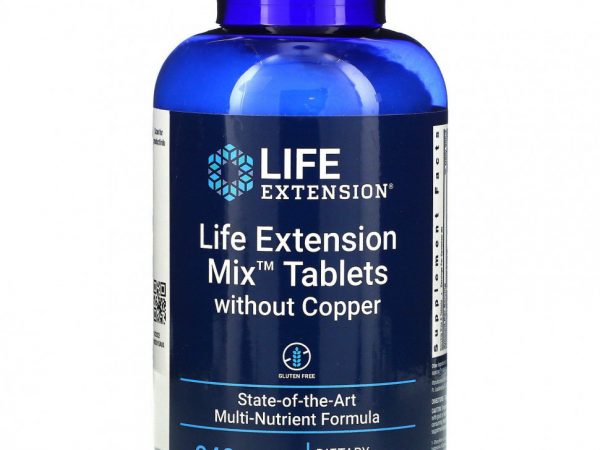 Life Extension, комплекс таблеток без меди, 240 таблеток