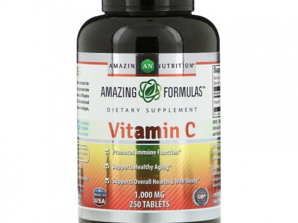Amazing Nutrition, Витамин C, 1000 мг, 250 таблеток