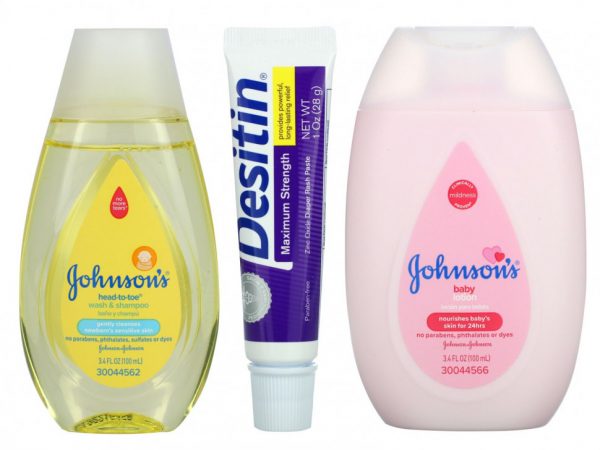 Johnson's Baby, Основы для ухода за ребенком, 3 шт. В упаковке