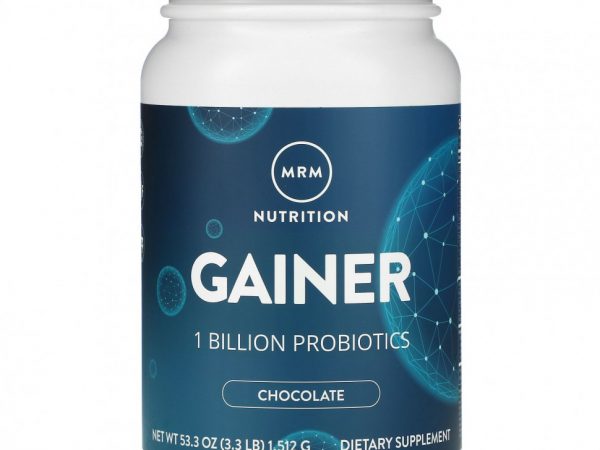 MRM, Nutrition, гейнер, шоколад, 1 млрд пробиотиков, 1512 г (3,3 фунта)