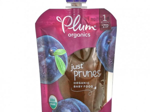 Plum Organics, Органическое детское питание, этап 1, просто чернослив, 99 г (3,5 унции)