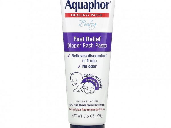 Aquaphor, лечебная мазь для детей, быстрое устранение опрелостей от подгузников, 99 г (3,5 унции)