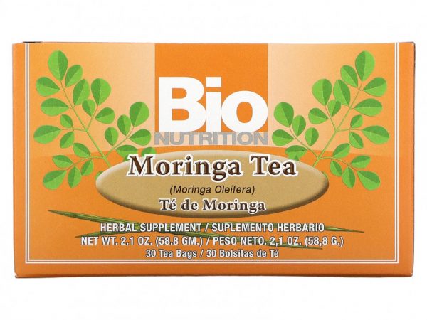 Bio Nutrition, чай из моринги, 30 чайных пакетиков, 58,8 г (2,1 унции)