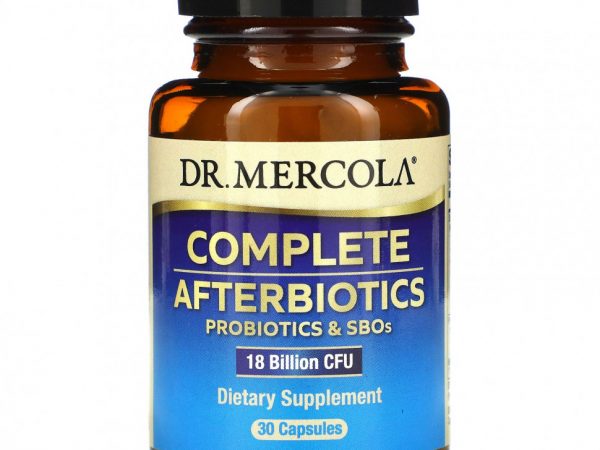Dr. Mercola, Комплекс после биотиков, 18 млрд КОЕ, 30 капсул