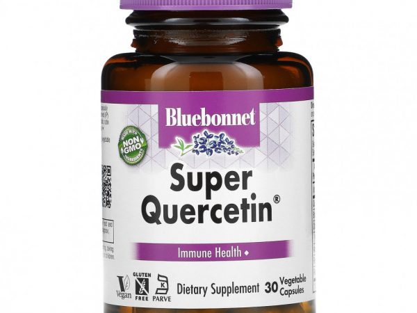 Bluebonnet Nutrition, Super Quercetin, Immune Health, 30 Vegetable Capsules