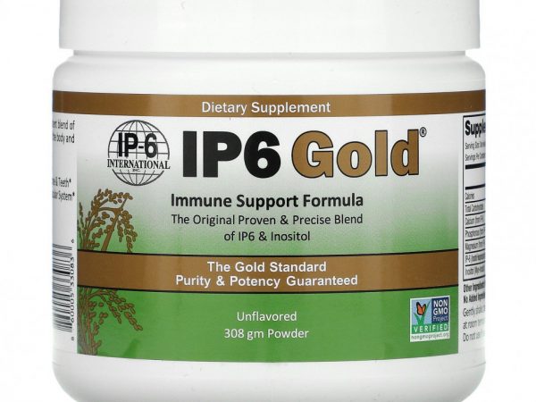 IP-6 International, IP6 Gold, Формула для иммунной поддержки в порошке, без ароматизаторов, 308 г