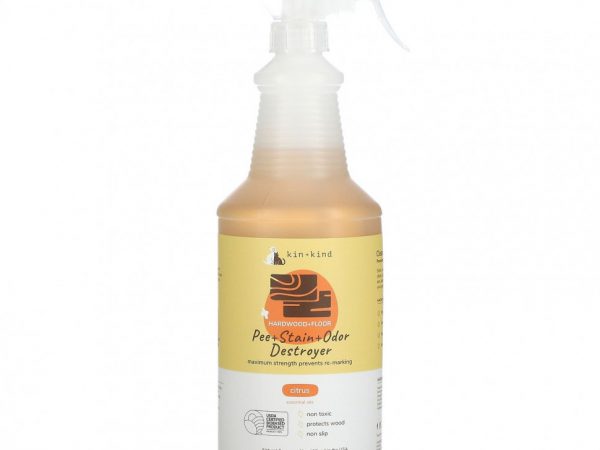 Kin+Kind, Pee + Stain + Odor Destroyer, для твердых пород дерева и пола, цитрус, 354 мл (32 жидк. Унции)