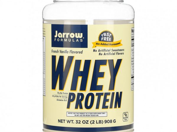 Jarrow Formulas, Сывороточный белок, французская ваниль, 908 г (2 фунта)
