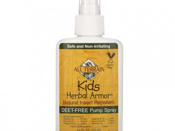 All Terrain, Kids Herbal Armor, натуральный спрей от насекомых, 120 мл (4 жидк. унции)