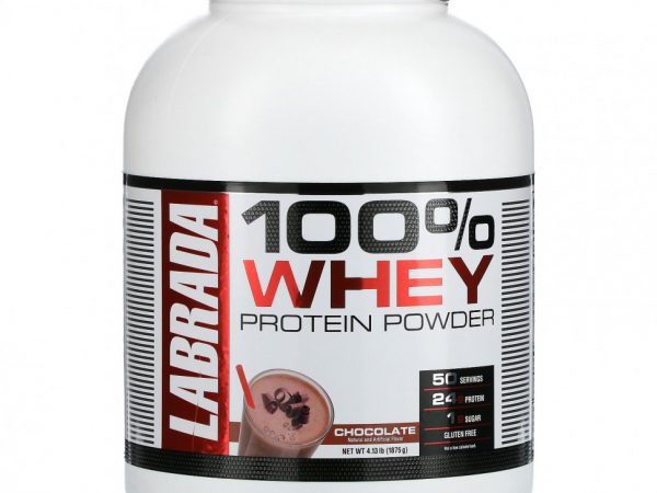 Labrada Nutrition, 100% сывороточный протеин, со вкусом шоколада, 1875 г (4,13 фунта)