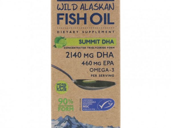 Wiley's Finest, Summit DHA, жир дикой аляскинской рыбы, с натуральным вкусом лайма, 125 мл (4,23 жидкой унции)