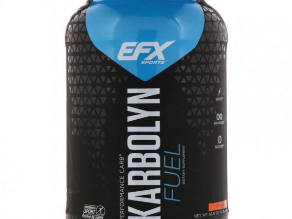EFX Sports, Добавка для физической активности Karbolyn Fuel, апельсин, 1950 г