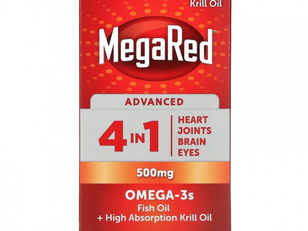 Schiff, MegaRed, Advanced 4 в 1 Омега-3, 500 мг, 40 мягких таблеток