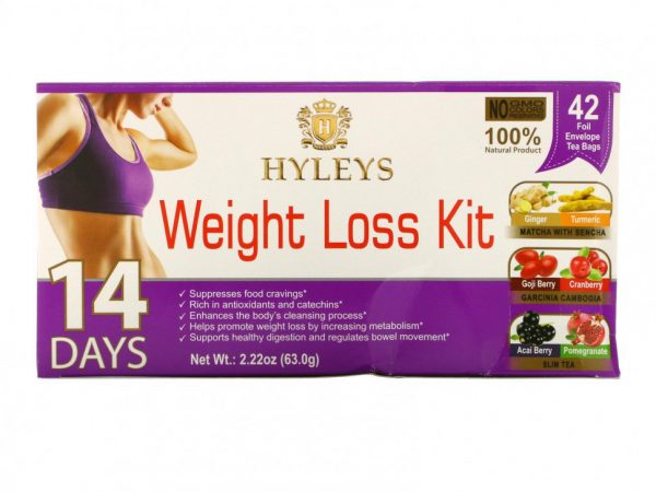 Hyleys Tea, 14-дневный набор для снижения веса, 42 чайных пакетика, 63 г (2,22 унции)