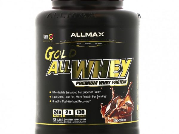 ALLMAX Nutrition, Gold AllWhey, сывороточный протеин премиального качества, шоколад, 2,27 кг (5 фунтов)
