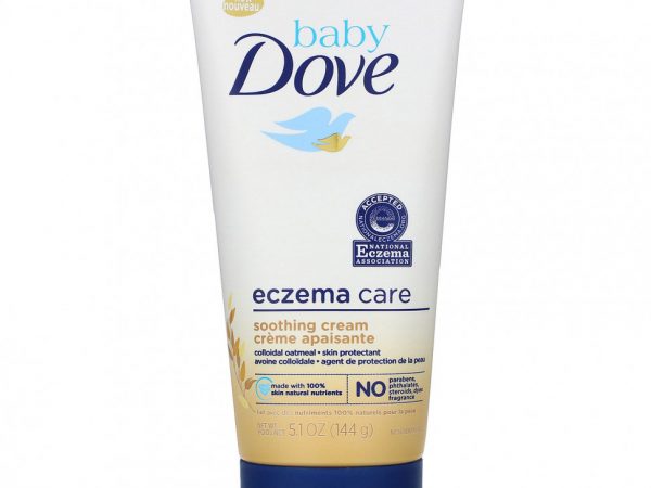 Dove, Baby, средство от экземы, успокаивающий крем, 144 г (5,1 унции)