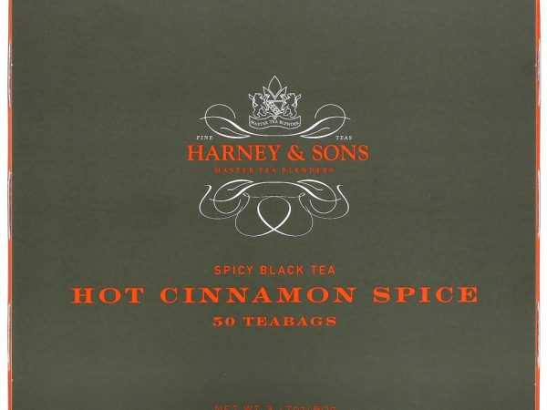 Harney & Sons, Spicy Black Tea, Hot Cinnamon Spice, 50 Tea Bags, 3.57 oz (100 g)